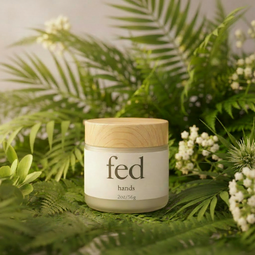 Hands product with 2oz/56g label